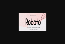 Roboto Font Poster 1