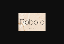 Roboto Font Poster 1