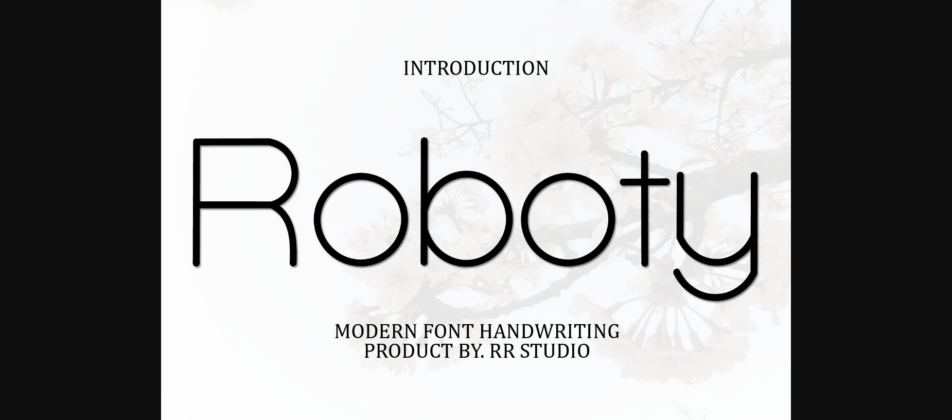 Roboty Font Poster 3
