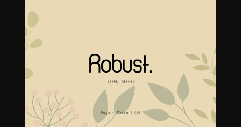 Robust Font Poster 3