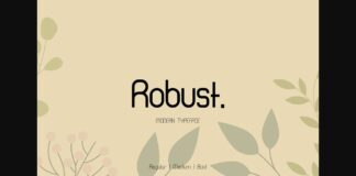 Robust Font Poster 1
