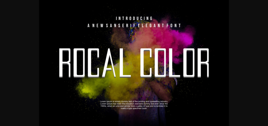 Rocalcolor Font Poster 3