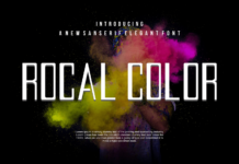 Rocalcolor Font Poster 1