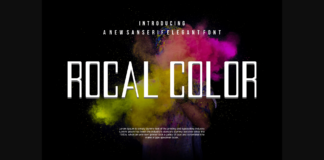 Rocalcolor Font Poster 1