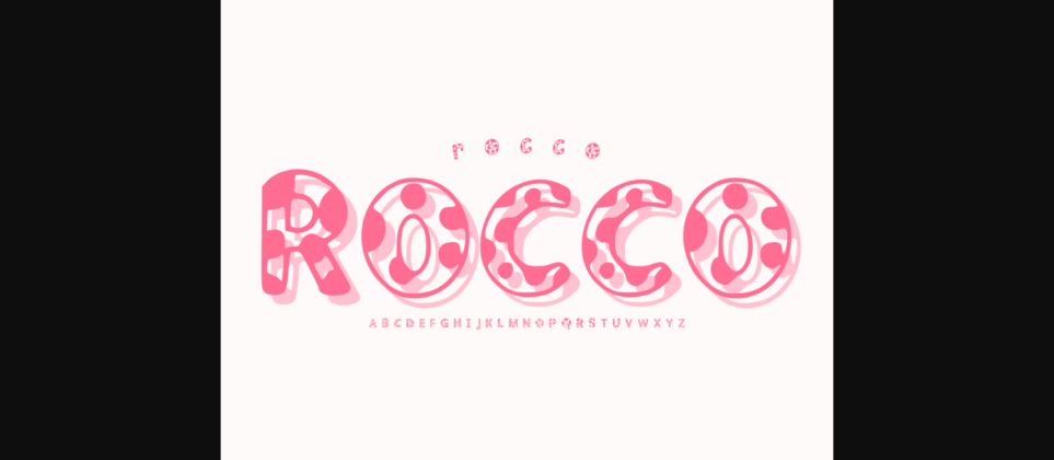 Rocco Font Poster 3