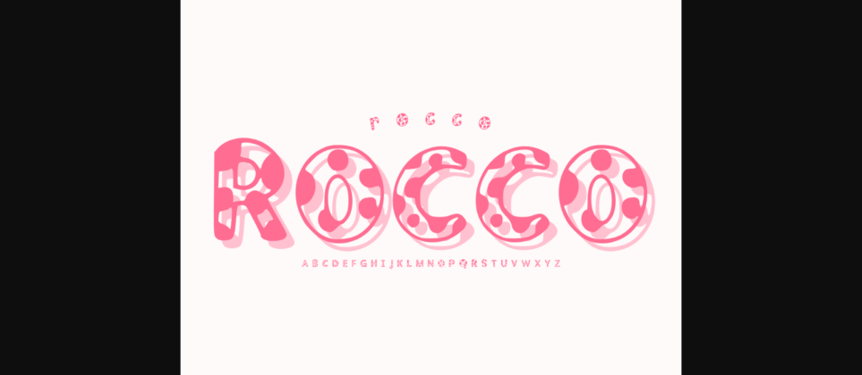 Rocco Font Poster 1