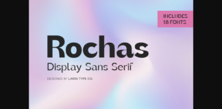 Rochas Font Poster 1
