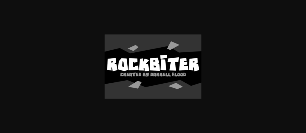 Rockbiter Font Poster 1