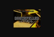 Rockefeller Family Font Poster 1