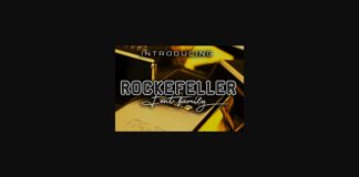 Rockefeller Family Font Poster 1