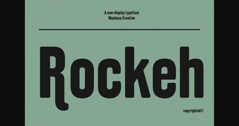Rockeh Font Poster 3