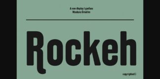 Rockeh Font Poster 1