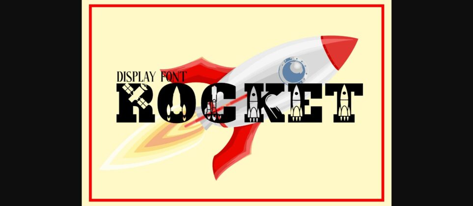 Rocket Font Poster 3