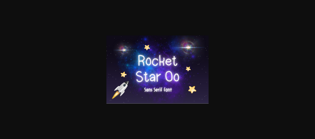 Rocket Star Oo Font Poster 3
