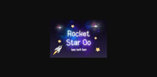 Rocket Star Oo Font Poster 1