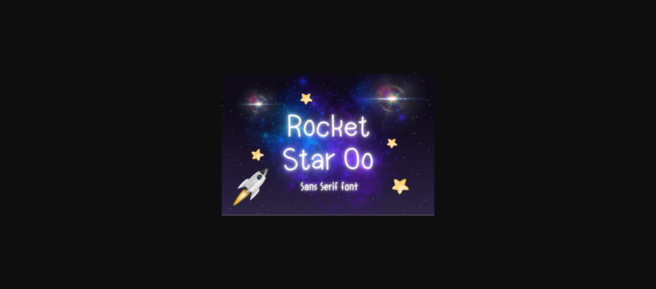 Rocket Star Oo Font Poster 1