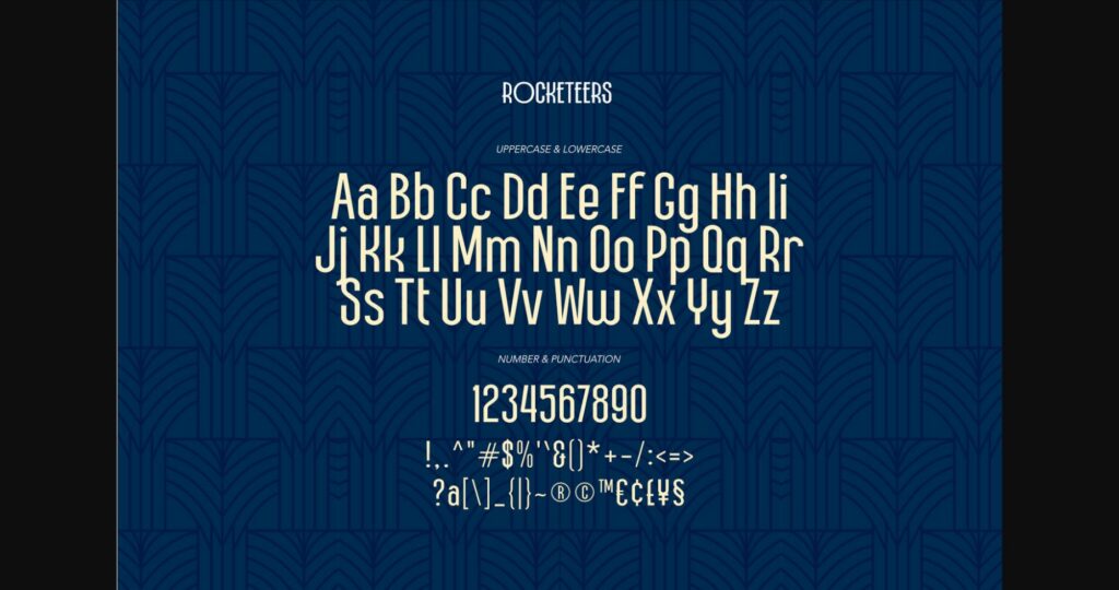 Rocketeers Font Poster 8