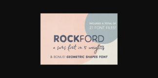 Rockford Font Poster 1