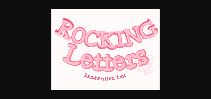 Rocking Letters Font Poster 3