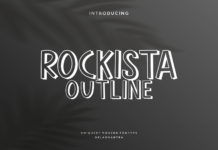 Rockista Outline Font Poster 1