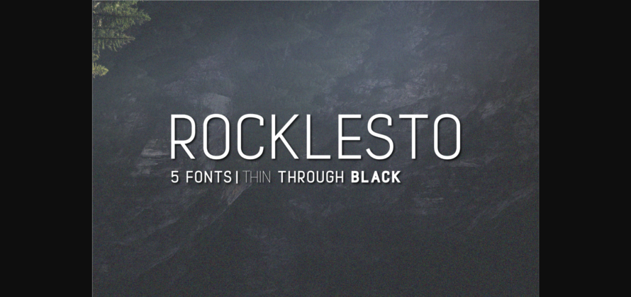 Rocklesto Family Font Poster 3