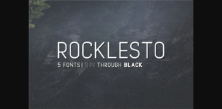 Rocklesto Family Font Poster 1