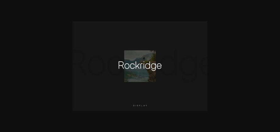 Rockridge Font Poster 7