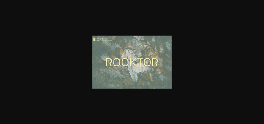 Rocktor Font Poster 3