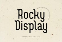 Rocky Display Font Poster 1