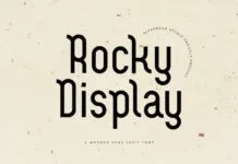Rocky Display Font Rocky Display Font Poster 1