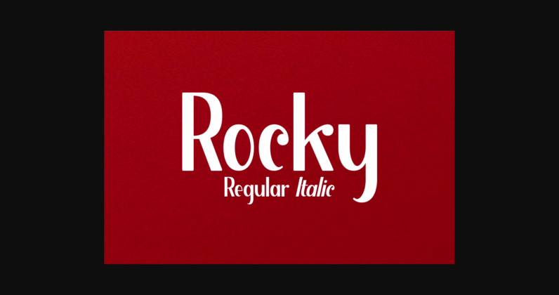 Rocky Font Poster 3