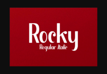 Rocky Font Poster 1