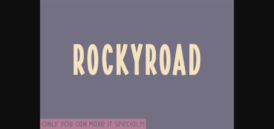 Rockyroad Font Poster 3