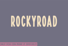 Rockyroad Font Rockyroad Font Poster 1
