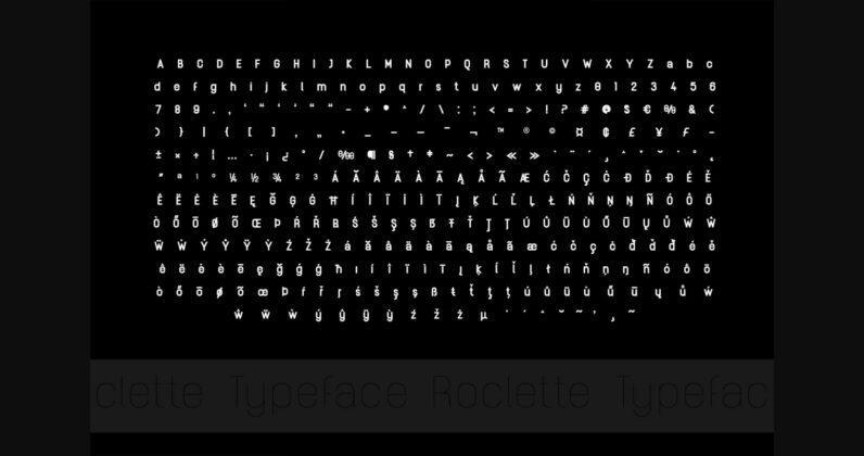 Roclette Font Poster 7