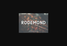 Rodemond Font Poster 1