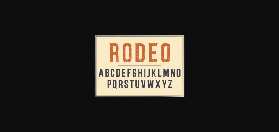 Rodeo Font Poster 3