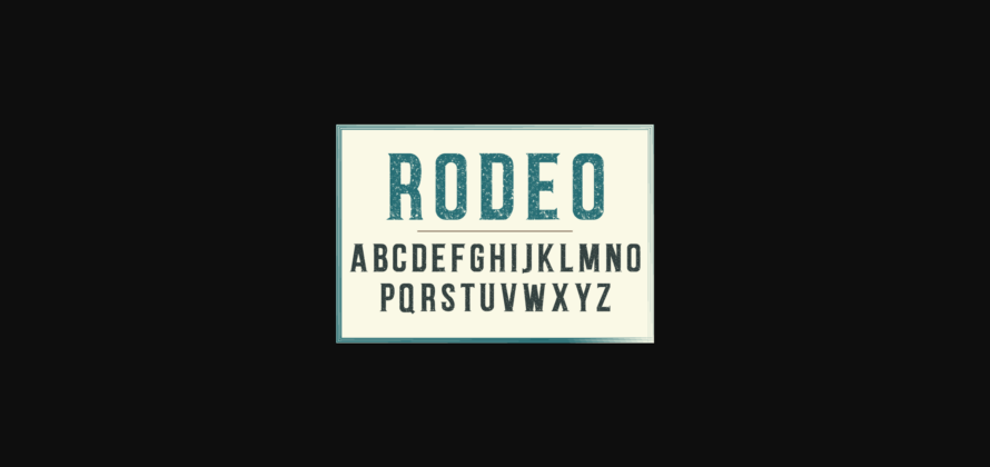 Rodeo Font Poster 4