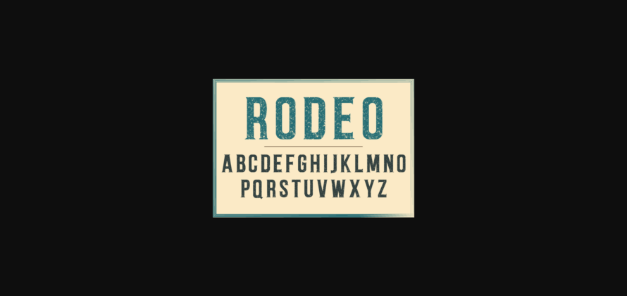 Rodeo Font Poster 5