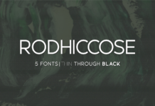 Rodhiccose Font Poster 1