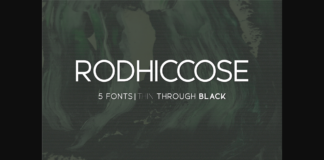 Rodhiccose Font Poster 1