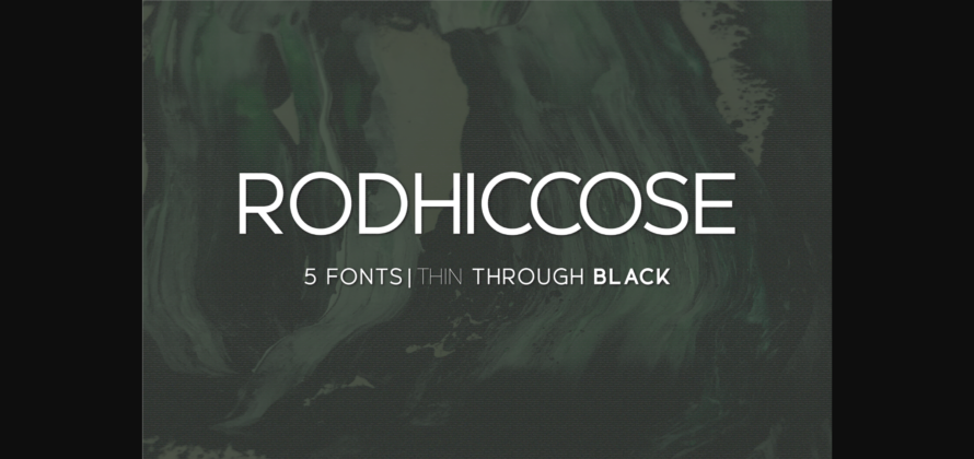 Rodhiccose Font Poster 1