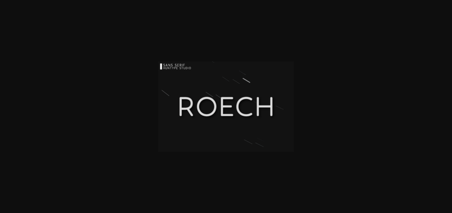 Roech Font Poster 3