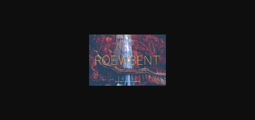 Roewbent Font Poster 3