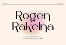 Rogen Rakelna Font Poster 1