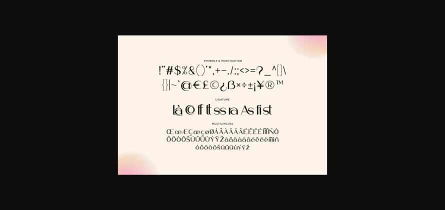 Rogen Rakelna Font Poster 5