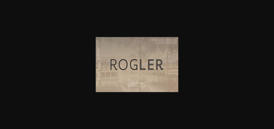 Rogler Font Poster 3