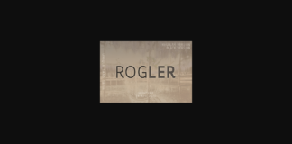 Rogler Font Poster 1