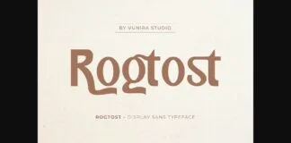 Rogtost Font Poster 1