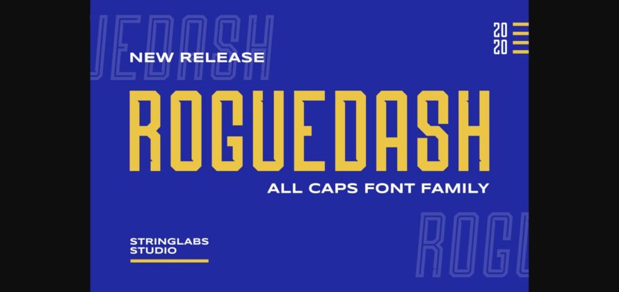 Roguedash Font Poster 3